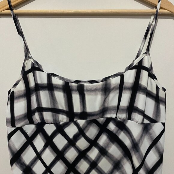Wilfred Free Divinity Top Camisole 90s Style Tank Empire Waist Plaid Aritzia - Picture 3 of 13